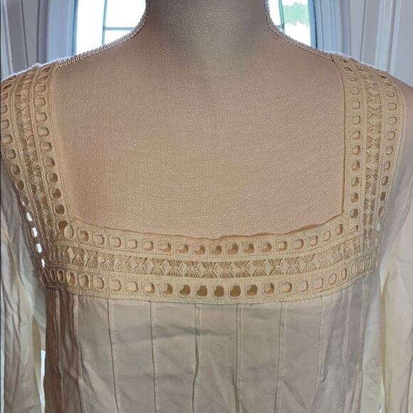 Cream Umgee Embroidered Blouse - Picture 2 of 8